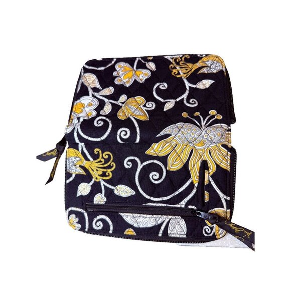 Vera Bradley Retired Black & Yellow Bird Zip Wallet - EUC - Picture 8 of 10